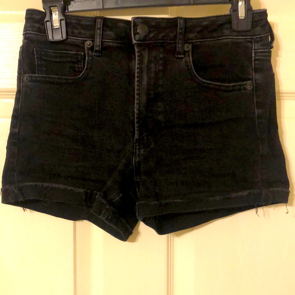 High Waisted Black Shorts